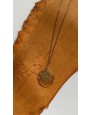 Collier acier inoxydable - miel