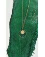 Collier acier inoxydable - vert sapin